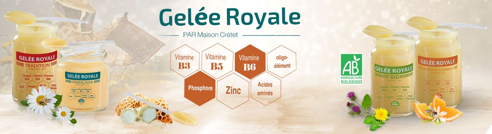 Nos gelée royales fraiches bio France